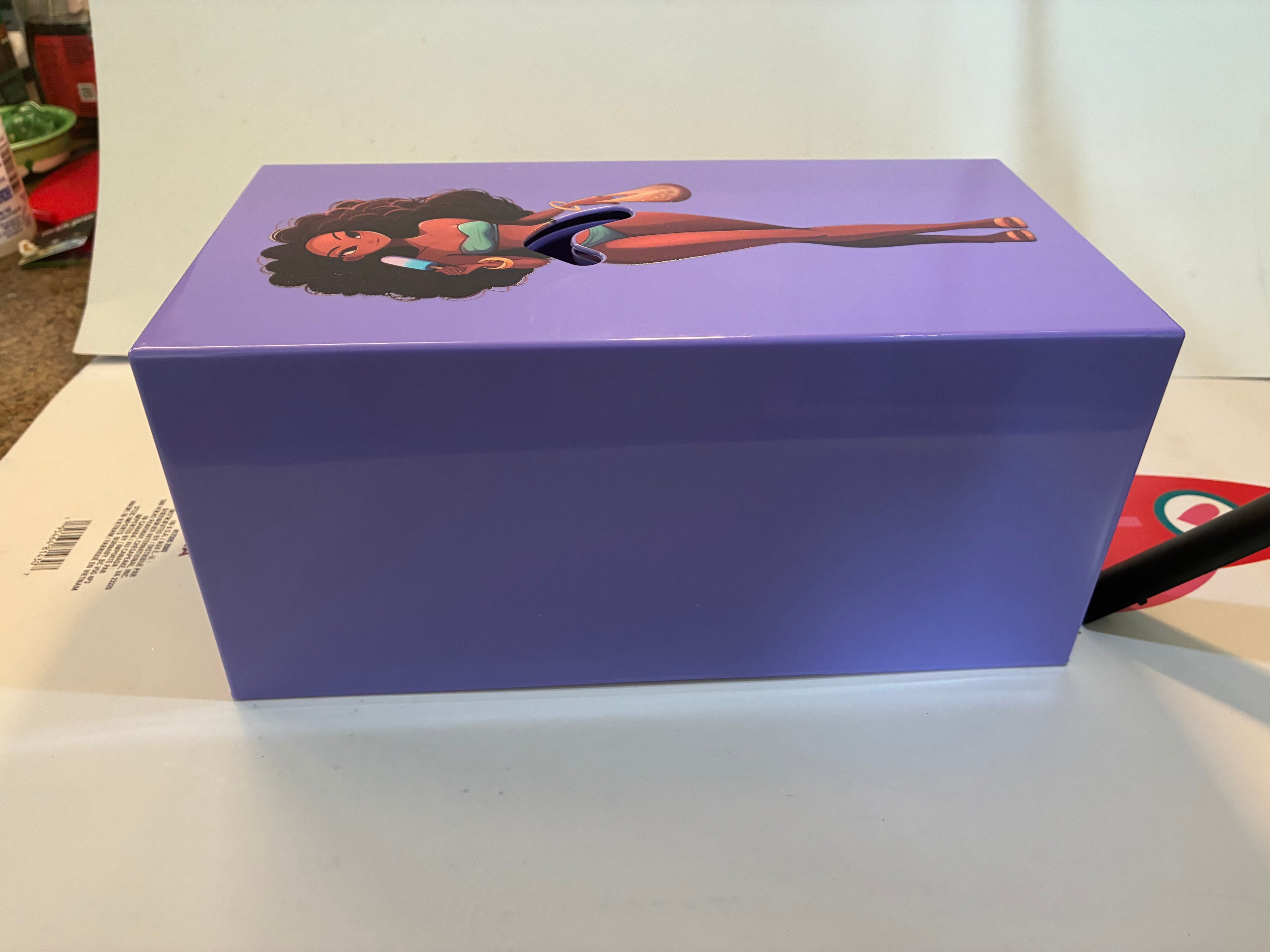 Creative Girl Tissue Box Holder – Decorative Bathroom/Room Organizer